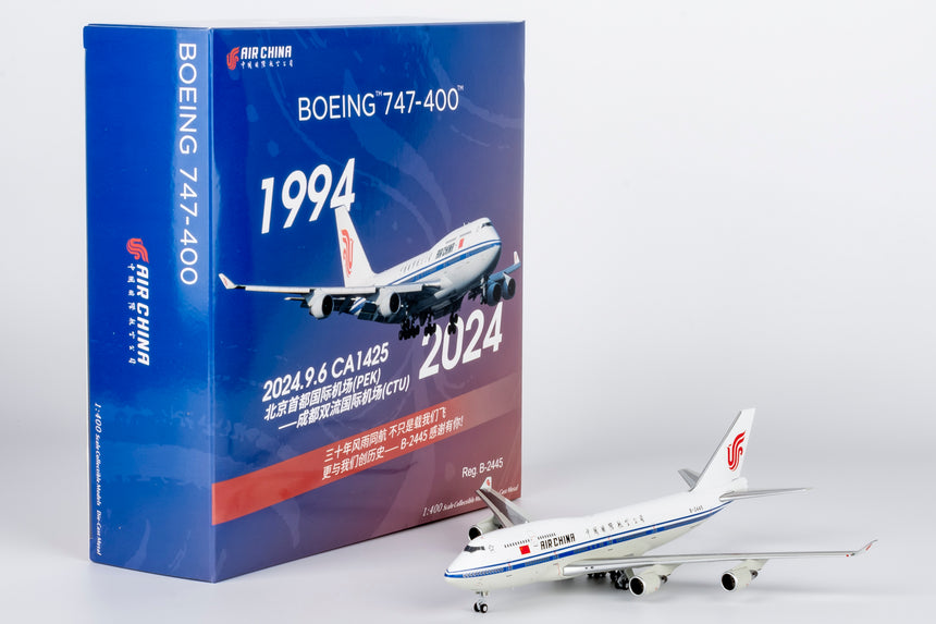 NG Models Air China "Farewell Flight" Boeing 747-400 B-2445 1/400 Aircraft Scale Model