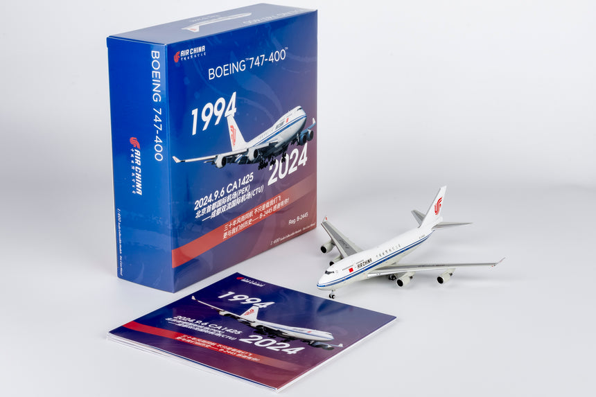 NG Models Air China "Farewell Flight" Boeing 747-400 B-2445 1/400 Aircraft Scale Model