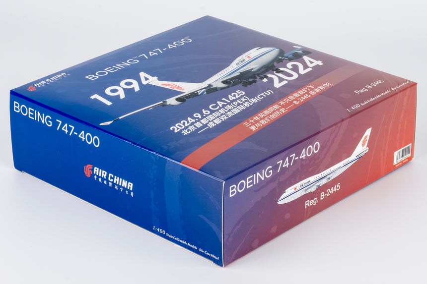 NG Models Air China "Farewell Flight" Boeing 747-400 B-2445 1/400 Aircraft Scale Model