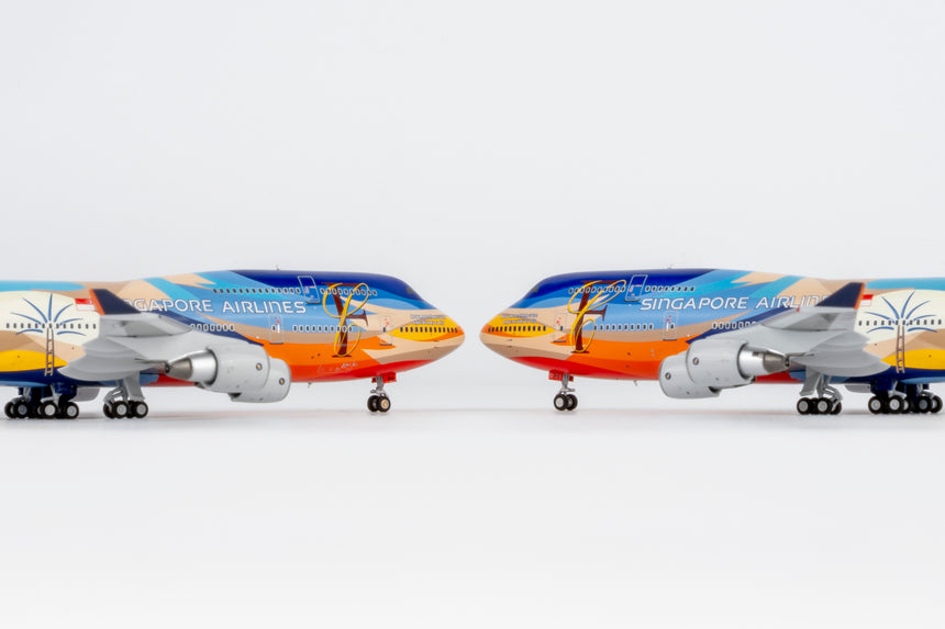 NG Models Singapore Airlines "Tropical" livery Boeing 747-400 9V-SPL 1/400 Aircraft Scale Model