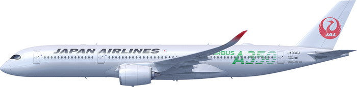 Phoenix JAL Japan Airlines Airbus A350-900 'Green' JA03XJ 1/400 Aircraft Scale Model
