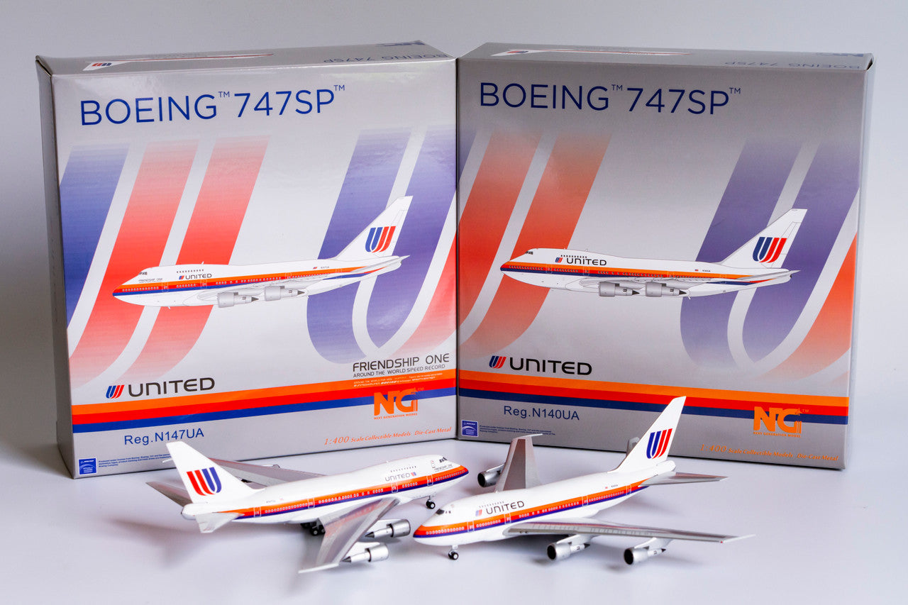 NG Models United Airlines Boeing 747SP N140UA (“Saul Bass" livery; large 'United' titles) 1/400 Scale