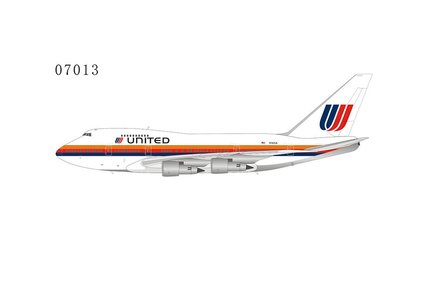 NG Models United Airlines Boeing 747SP N140UA (“Saul Bass" livery; large 'United' titles) 1/400 Scale