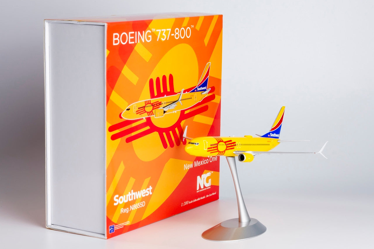 NG Models Southwest Airlines 737-800/w N8655D New Mexico One cs; with scimitar winglets 1/200 Scale