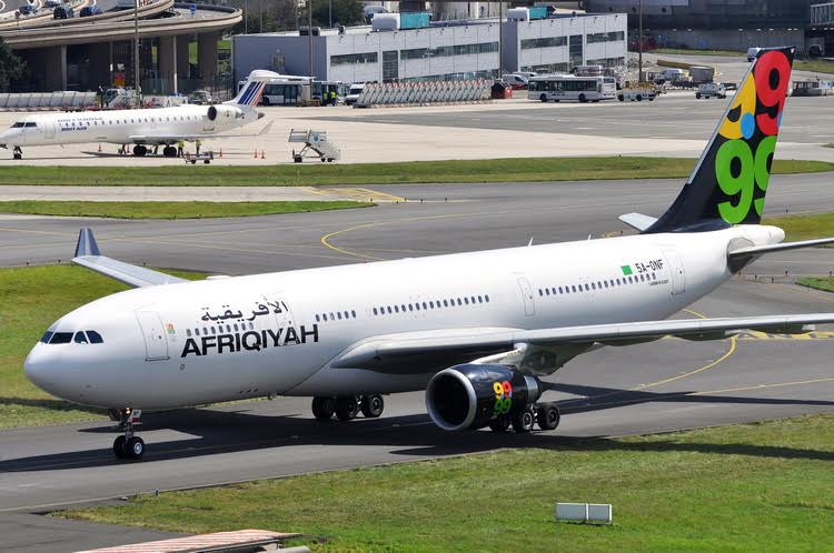 Phoenix Afriqiyah Green Libyan Flag Airbus A330-200 5A-ONF 1/400 Aircraft Scale Model
