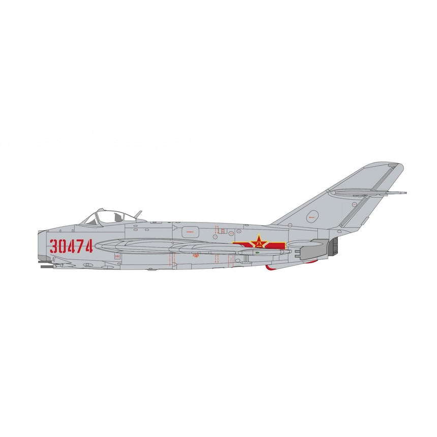 Hobby Master J-5 (MIG-17F) 30474, PLAAF (w/ UB-16-57) 1/72 Scale