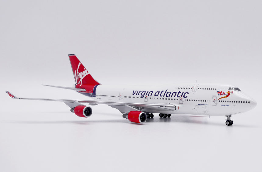 JC Wings Virgin Atlantic Boeing 747-400 (G-VHOT) "Tubular Belle" 1/400 Aircraft Scale Model