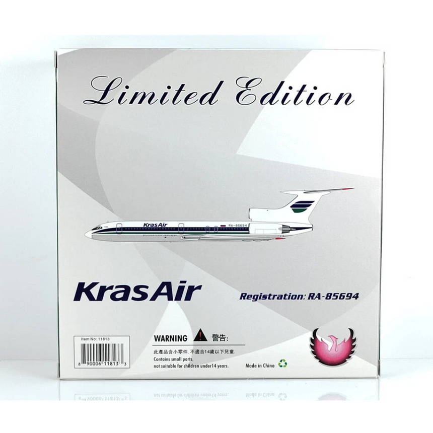 Phoenix KrasAir Tupolev TU-154M RA-85694 1/400 Aircraft Scale Model