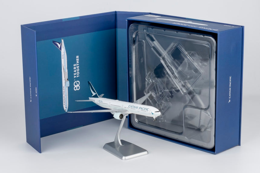 NG Models Cathay Pacific Airways Boeing 777-300ER B-KPO (large titles; "80 Years Together" sticker) Ultimate 1/400 Aircraft Scale Model