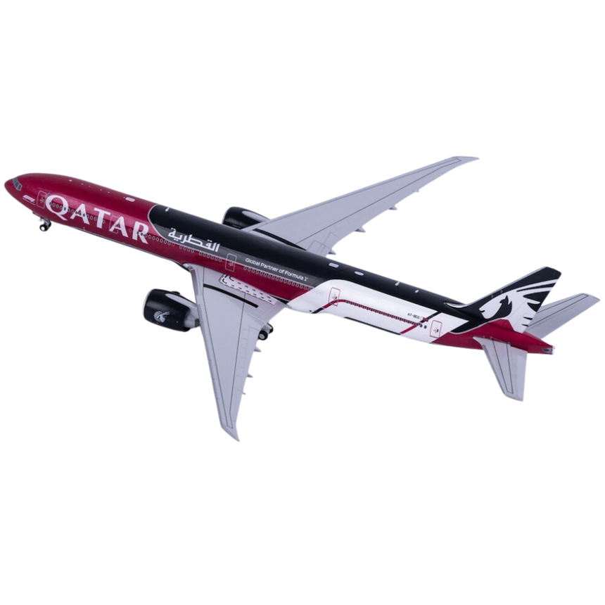 JC Wings Qatar Airways Boeing 777-300ER Formula 1 A7-BEG 1/400 Aircraft Scale Model