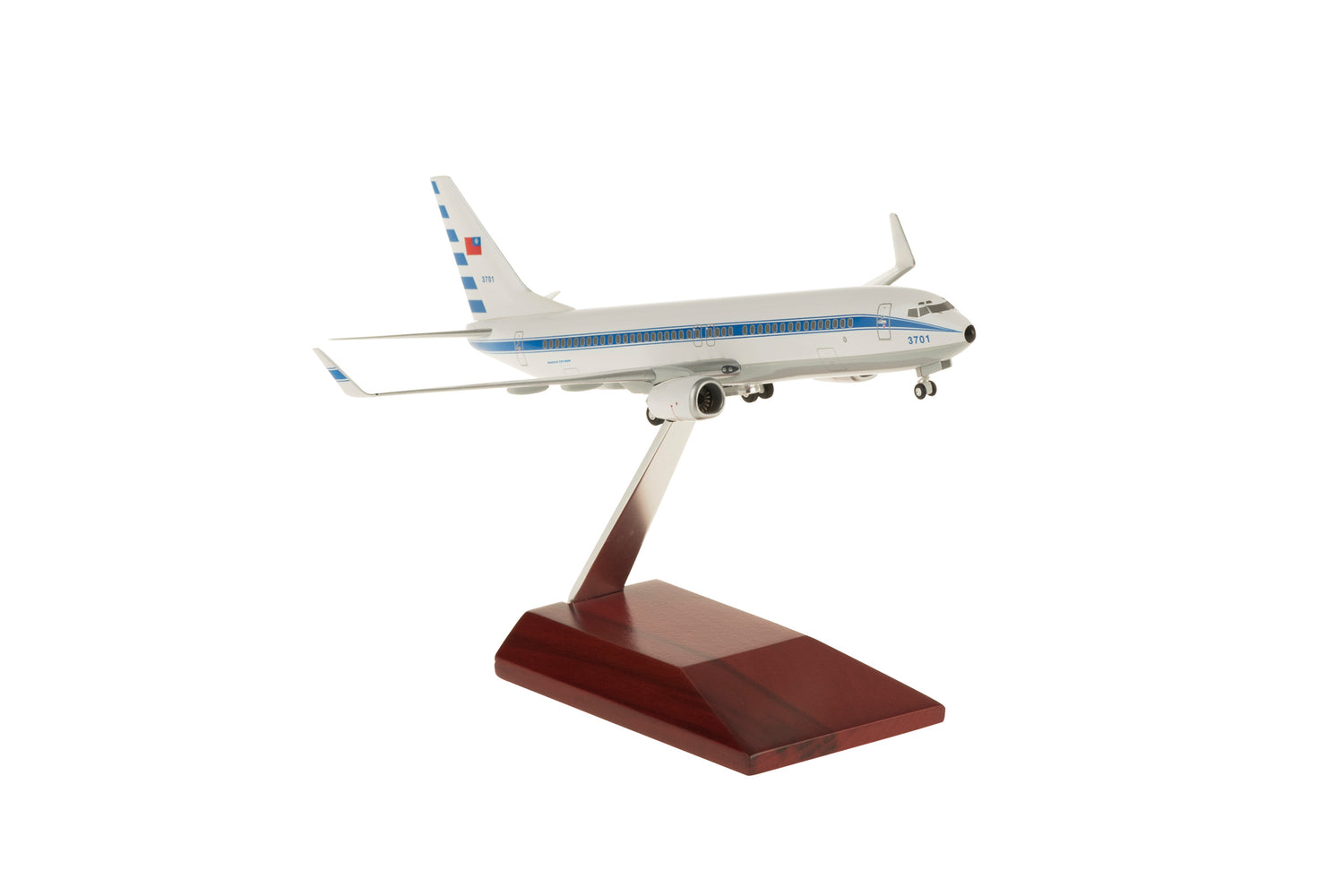Hogan ROCAF (Taiwan Air Force) Boeing 737-800Ww Wooden (Assembled, No Snap Fit) 1/200 Scale