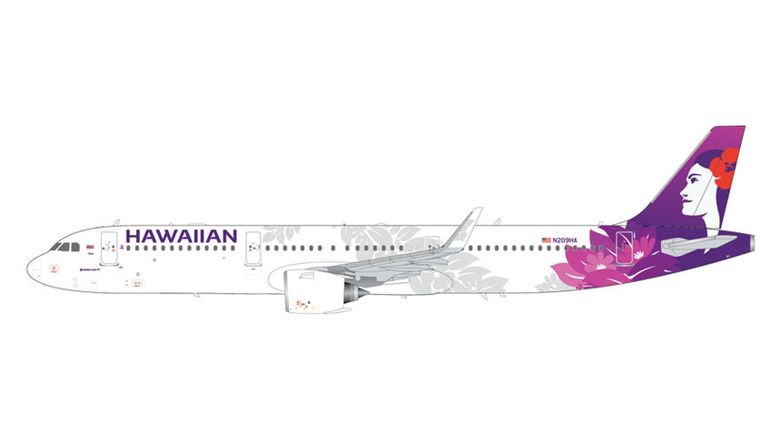 GeminiJets Hawaiian Airlines Airbus A321neo N209HA 1/200