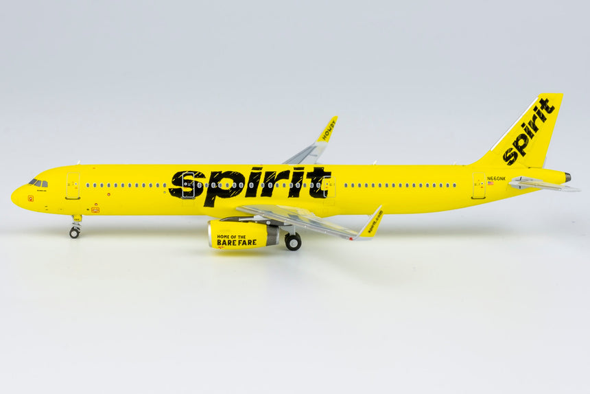 NG Models Spirit Airlines Airbus A321-200/w N660NK 1/400 Aircraft Scale Model