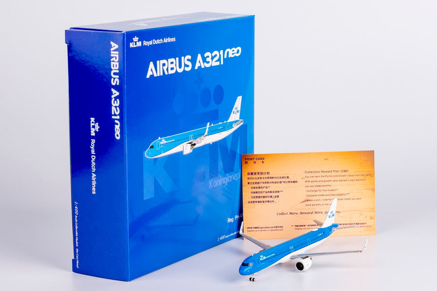 NG Models KLM Royal Dutch Airlines "Koninginnepage / Swallowtail" Airbus A321neo PH-AXA 1/400 Aircraft Scale Model
