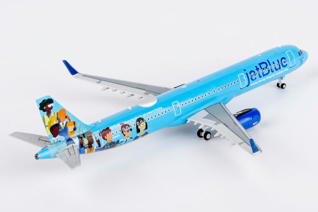 NG Models JetBlue Airways (Blueunity) Airbus A321-200/w N970JB 1/400 Aircraft Scale Model