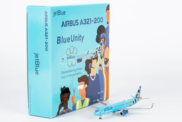 NG Models JetBlue Airways (Blueunity) Airbus A321-200/w N970JB 1/400 Aircraft Scale Model