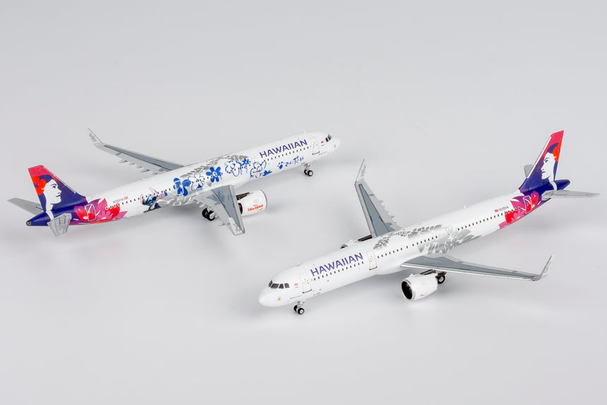 NG Models Hawaiian Airlines Airbus A321neo N216HA 1/400 Aircraft Scale Model