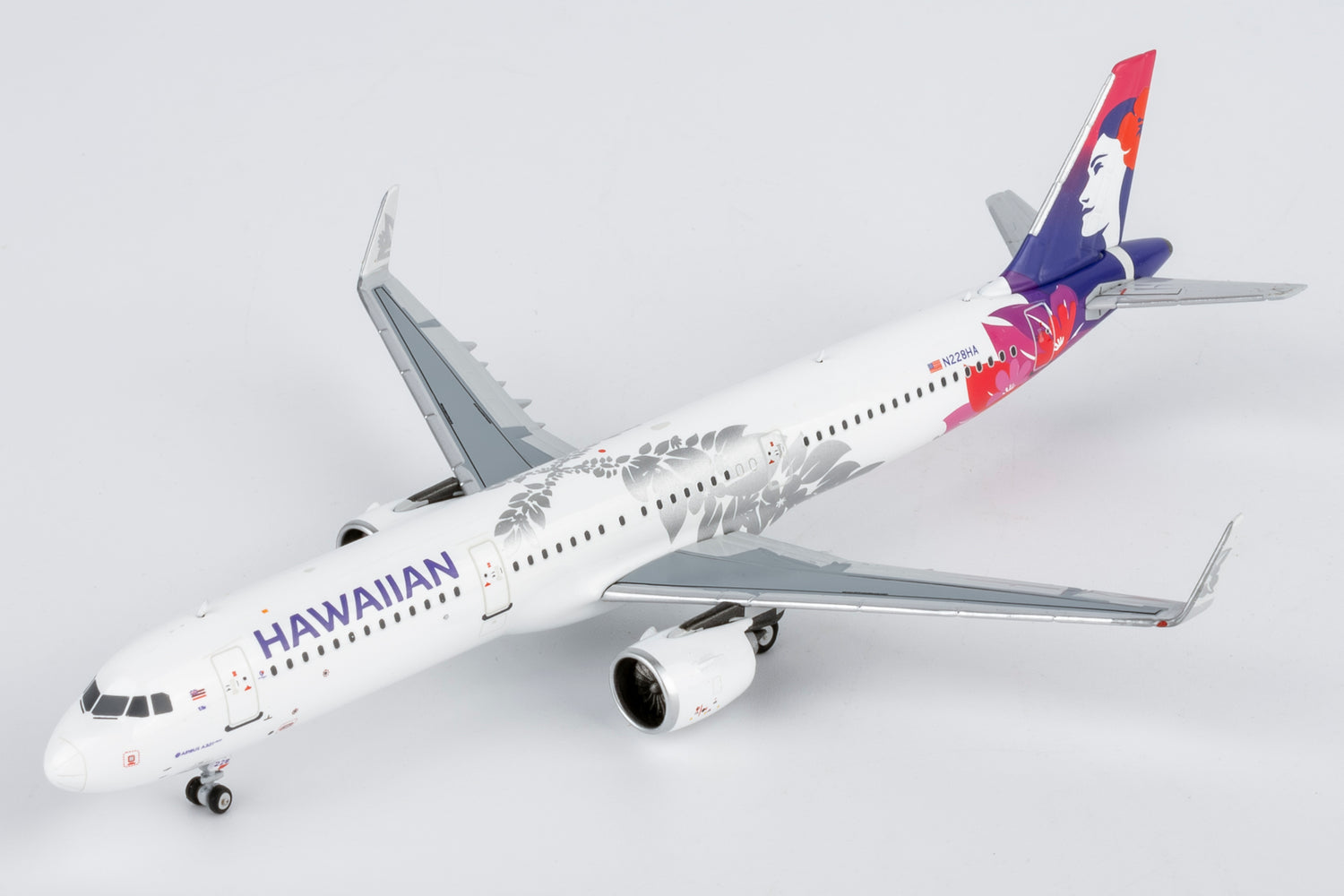 NG Models Hawaiian Airlines Airbus A321neo N228HA 1/400 Aircraft Scale Model