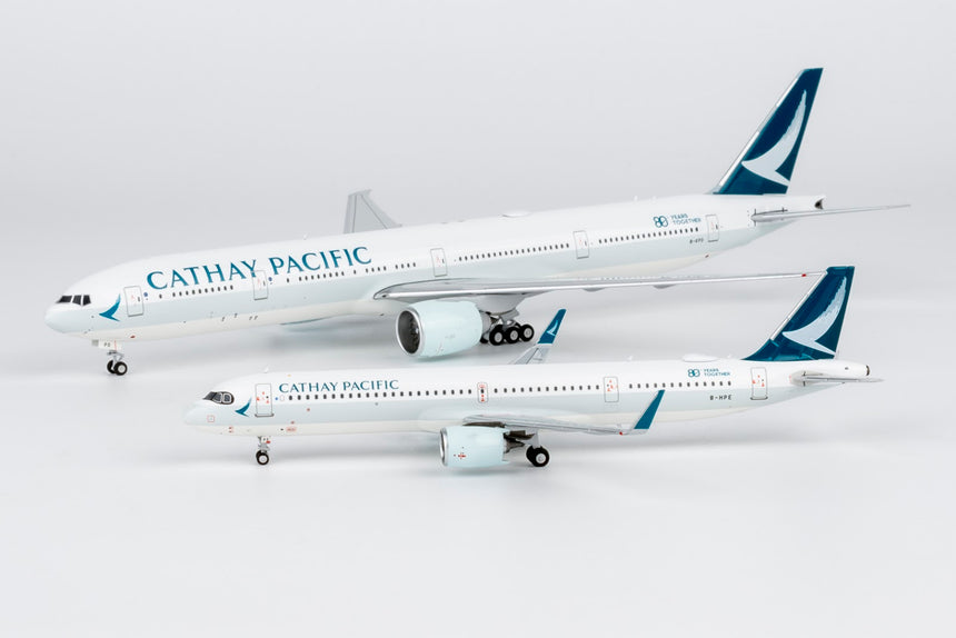 NG Models Cathay Pacific Airways Airbus A321neo B-HPE ("80 Years Together" sticker) 1/400 Aircraft Scale Model