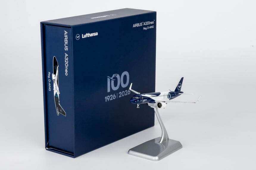NG Models Lufthansa Airbus A320neo D-AING "100 Years Anniversary" (Ultimate) 1/400 Aircraft Scale Model