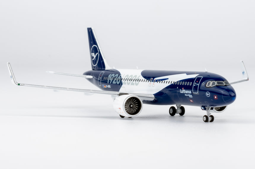 NG Models Lufthansa Airbus A320neo D-AING "100 Years Anniversary" 1/400 Aircraft Scale Model