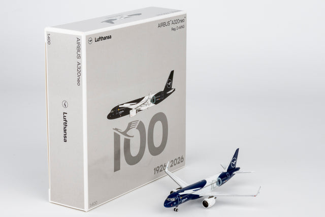 NG Models Lufthansa Airbus A320neo D-AING "100 Years Anniversary" 1/400 Aircraft Scale Model