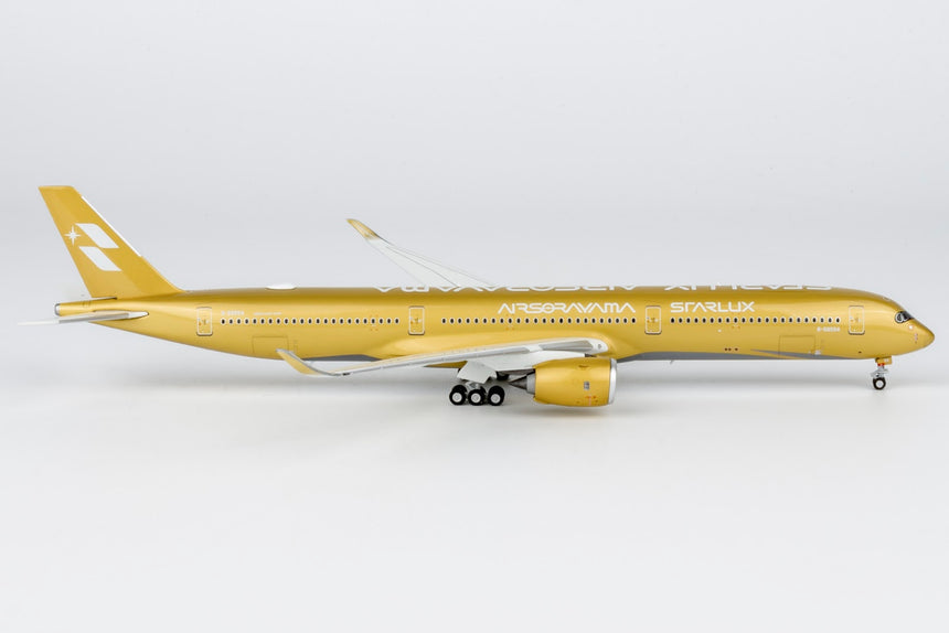 NG Models Starlux Airlines Airbus A350-1000 B-58554 (Airsorayama Golden) Ultimate 1/400 Aircraft Scale Model