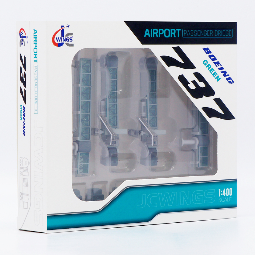 JC Wings Air Passenger Bridge B737 (Green) 1/400 Scale Model Accessory