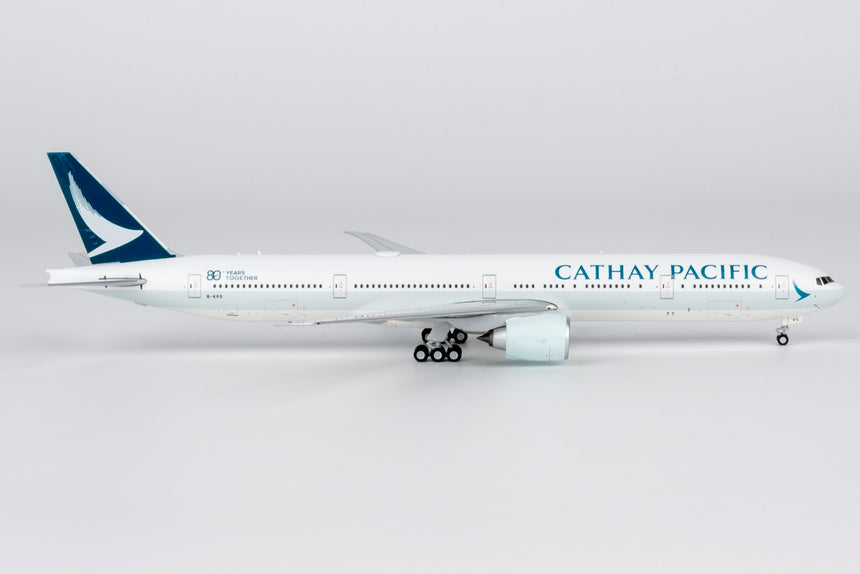 NG Models Cathay Pacific Airways Boeing 777-300ER B-KPO (large titles; "80 Years Together" sticker) Ultimate 1/400 Aircraft Scale Model