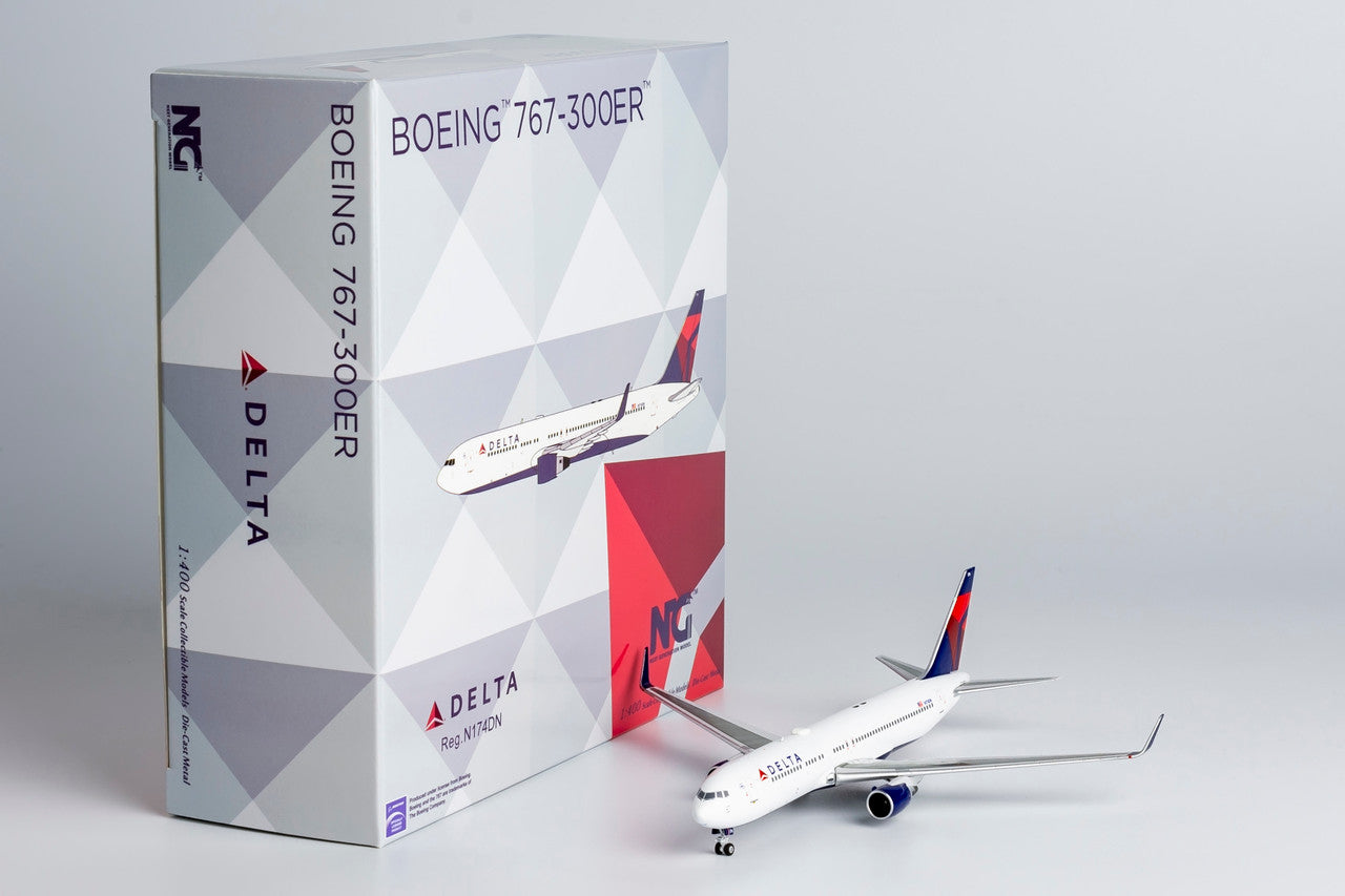 NG Models Delta Air Lines Boeing 767-300ER/w N174DN with PW4000 engines 1/400 Aircraft Scale Model