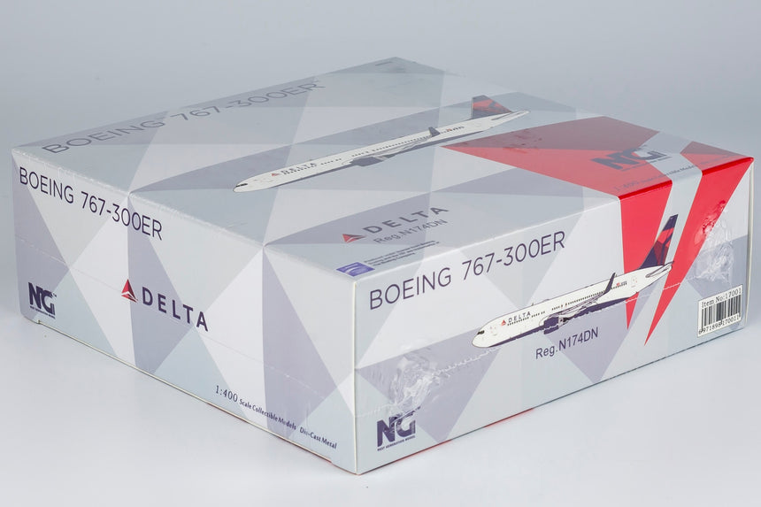 NG Models Delta Air Lines Boeing 767-300ER/w N174DN with PW4000 engines 1/400 Aircraft Scale Model