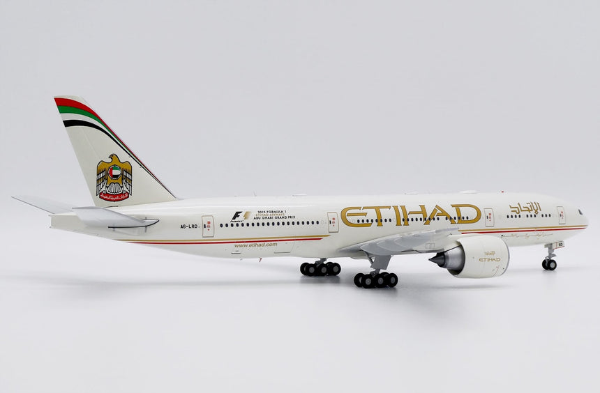 JC Wings Etihad Airways Boeing 777-200LR "2015 Formula 1" (A6-LRD) 1/200 Aircraft Scale Model