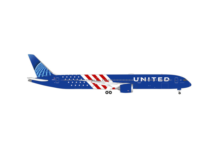 Herpa United Airlines Boeing 787-10 Dreamliner "America 250" 1/500 Aircraft Scale Model