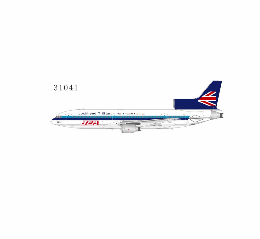 NG Models Lockheed Aircraft Lockheed L-1011-1 TriStar N305EA (in BEA's then contemporary livery) 1/400 Aircraft Scale Model