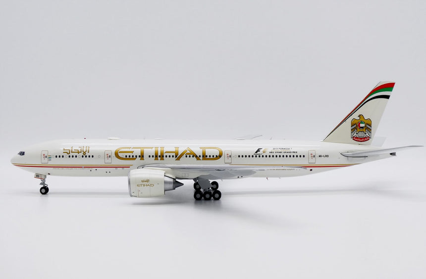 JC Wings Etihad Airways Boeing 777-200LR "2015 Formula 1" (A6-LRD) 1/200 Aircraft Scale Model