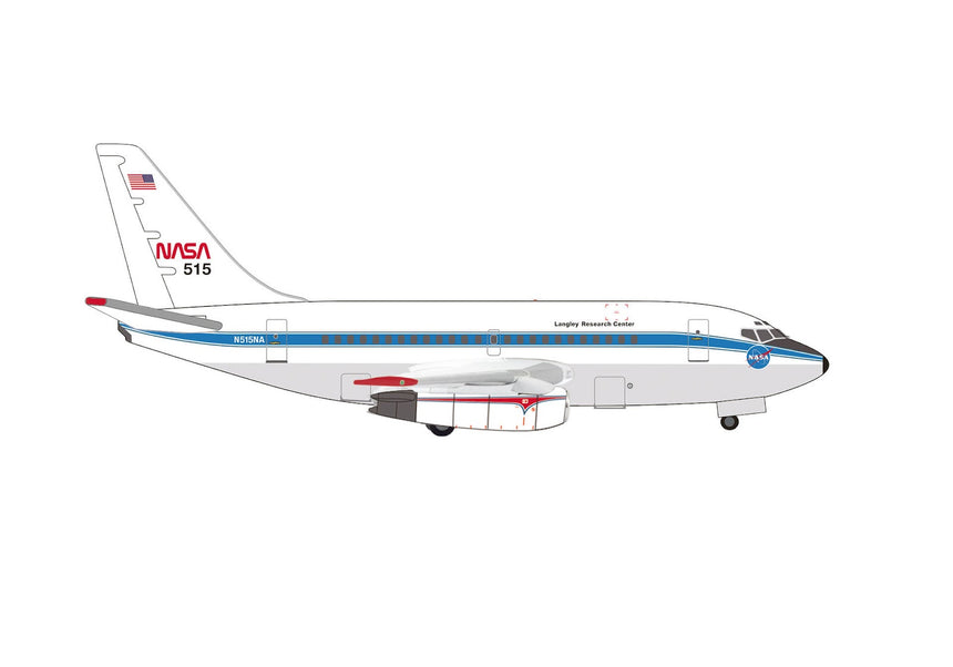 Herpa NASA Boeing 737-100 N515NA 1/500 Aircraft Scale Model