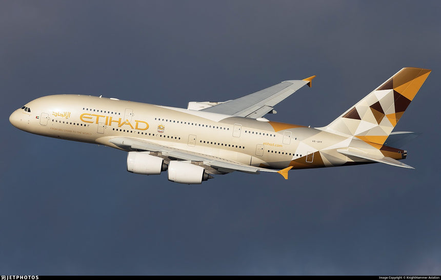 Aviation400 Etihad Airways Airbus A380 A6-APF 1/400 Aircraft Scale Model