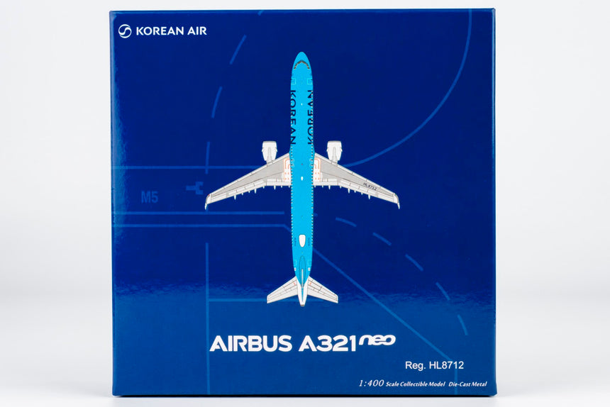 NG Models Korean Air Airbus A321neo HL8712 1/400 Aircraft Scale Model