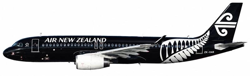 Aviation400 Air New Zealand Airbus A320-200 ZK-OAB 1/400 Aircraft Scale Model