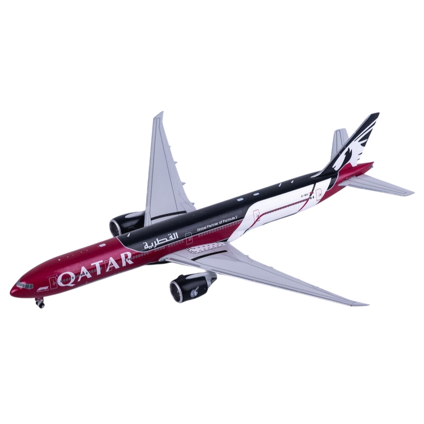 JC Wings Qatar Airways Boeing 777-300ER Formula 1 A7-BEG 1/400 Aircraft Scale Model