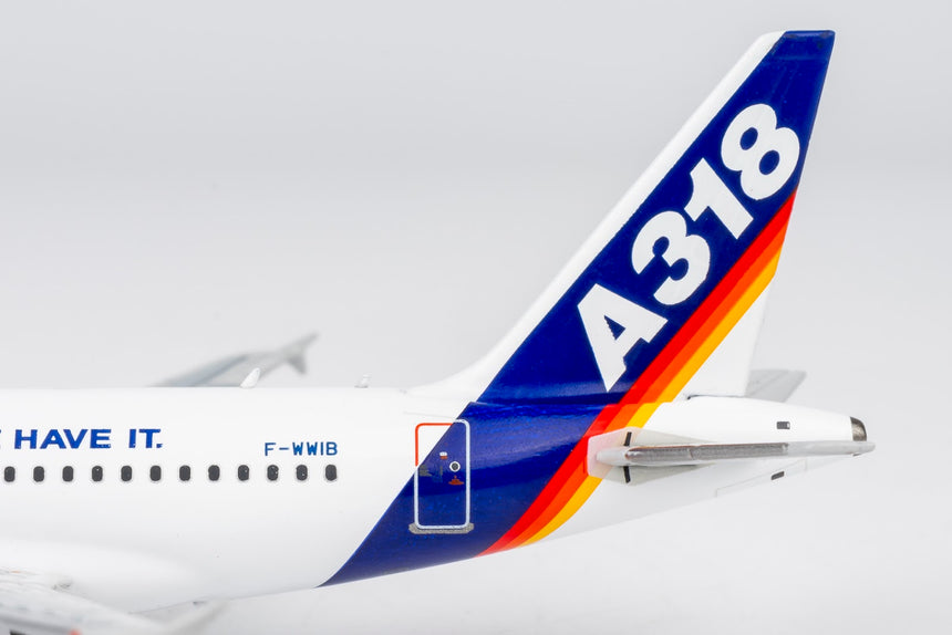 NG Models Airbus Industrie Airbus A318-100 F-WWIB with "What Ever Your Size, We Have It." titles 1/400 Aircraft Scale Model