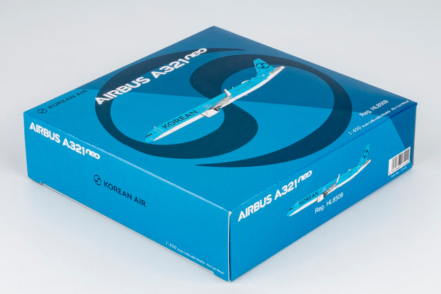 NG Models Korean Air Airbus A321neo HL8509 (Korean Air's first A321 in 2025's new standard livery) 1/400 Aircraft Scale Model
