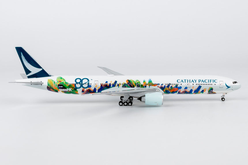 NG Models Cathay Pacific Airways Boeing 777-300ER B-KQU (The Spirit of HongKong - West Kowloon Cultural District) Ultimate 1/400 Aircraft Scale Model
