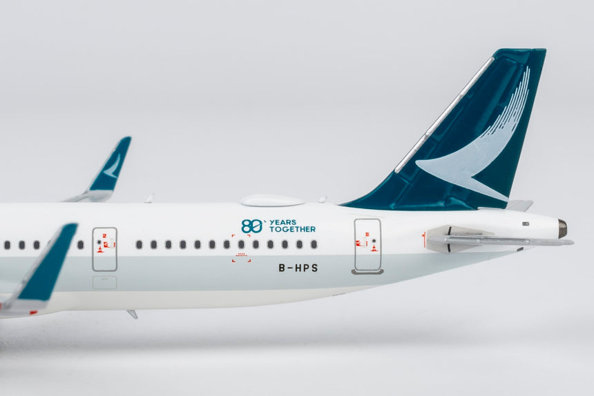 NG Models Cathay Pacific Airways Airbus A321neo B-HPS ("80 Years Together" sticker) (ULTIMATE) 1/400 Aircraft Scale Model