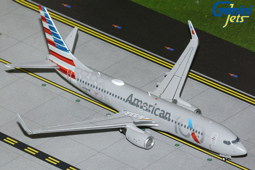 GeminiJets American Airlines Boeing B737-800W N840NN 100 Centennial Livery 1/200