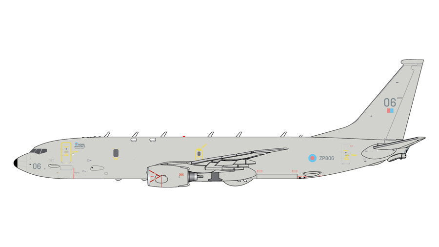 GeminiJets RAF Boeing P-8 Poseidon MRA1 ZP806 1/400 Aircraft Scale Model