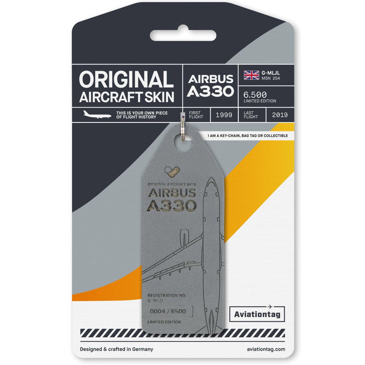 Aviationtag Thomas Cook Airbus A330-200 G-MLJL Grey