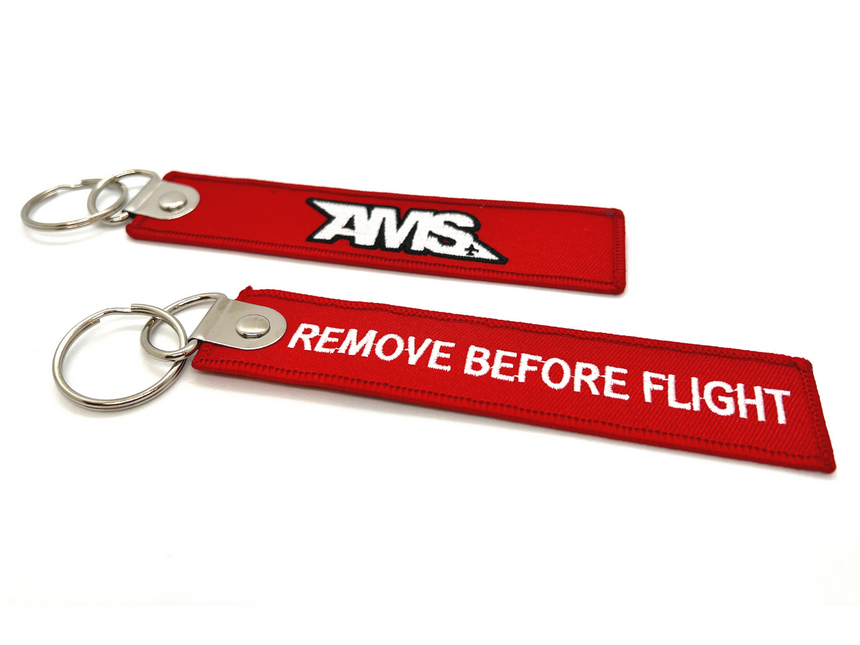 The AMS Remove Before Flight Keychain