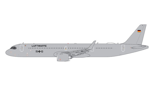 GeminiJets German Air Force Airbus A321Neo 15+10 1/400 Aircraft Scale Model