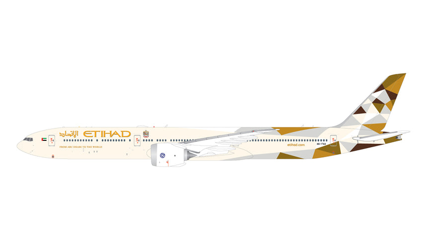GeminiJets Etihad Airways Boeing 777-9 A6-FAA (with optional folded wingtips) 1/200 Aircraft Scale Model
